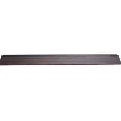 Abschluss-Set für WPC-Sichtschutz Savoie, Abschlussprofil Windschutz, Alu-Pfosten ~ 180cm, anthrazit ^ MCW Best