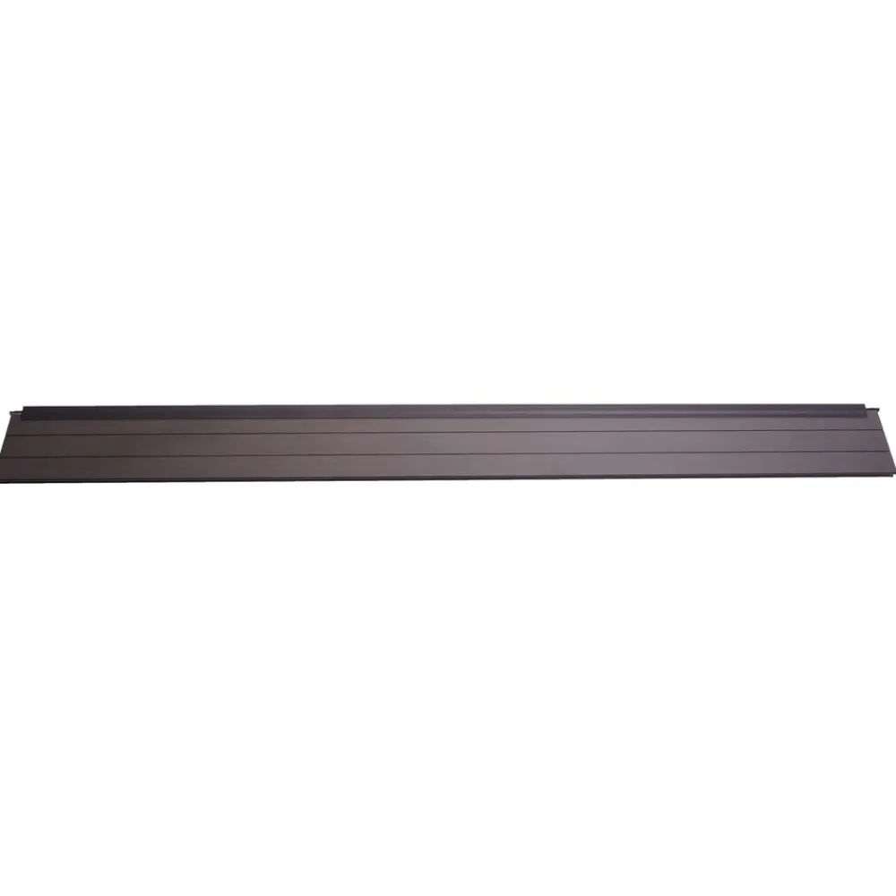 Abschluss-Set für WPC-Sichtschutz Savoie, Abschlussprofil Windschutz, Alu-Pfosten ~ 180cm, anthrazit ^ MCW Best