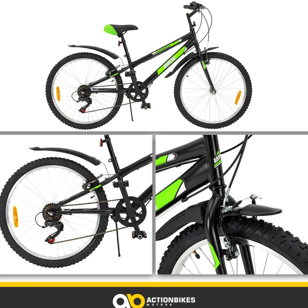 Actionbikes Kinderfahrrad Arrow 24 Zoll, Gangschaltung, V-Brake-Bremsen, verstellbar, Diamantrahmen ^ Actionbikes Motors Sale