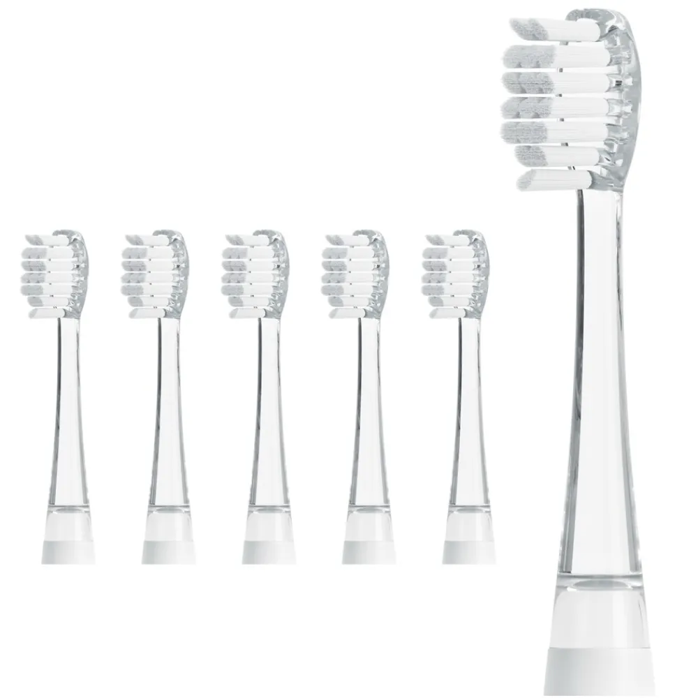 AILORIA Ersatzbürstenköpfe 6er Set BUBBLE BRUSH transparent Hot