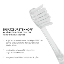 AILORIA Ersatzbürstenköpfe 6er Set BUBBLE BRUSH transparent Hot