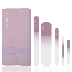 AILORIA Glas-Nagelfeilenset CONTOUR LUXE lila Best