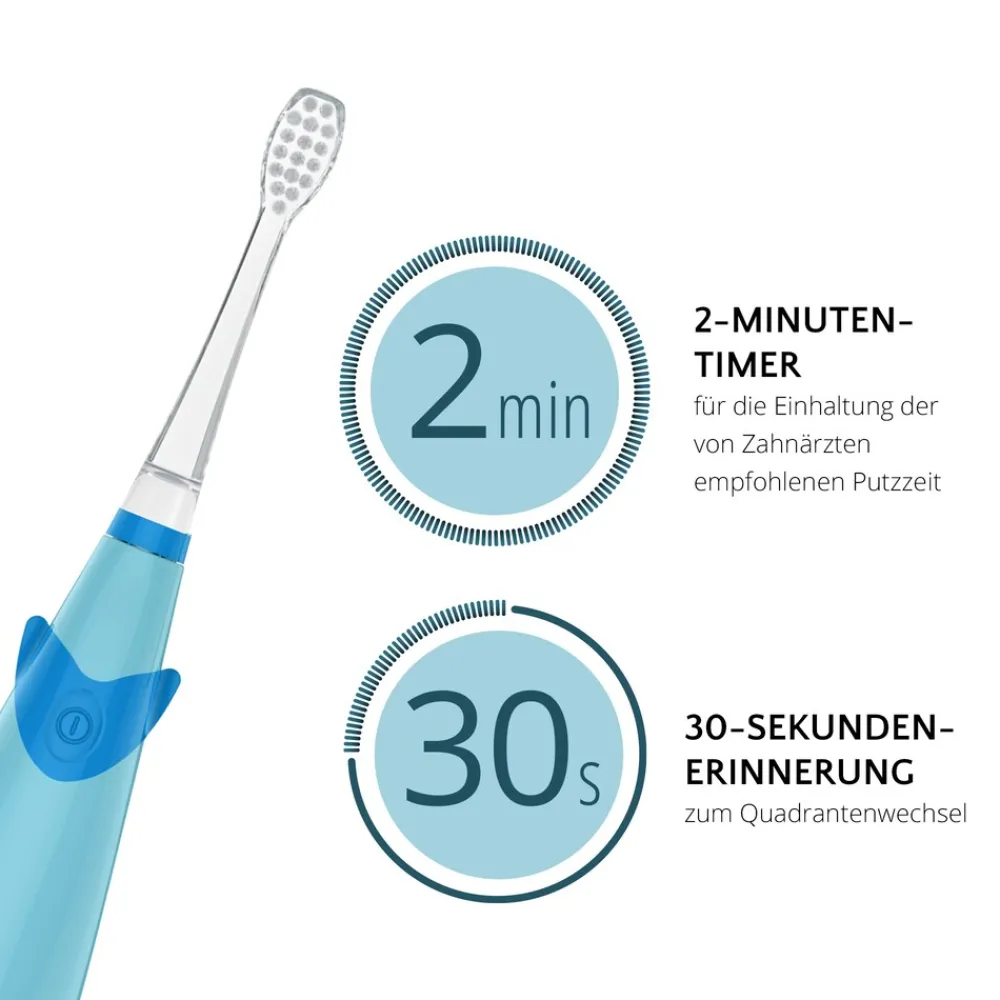AILORIA Kinder-Schallzahnbürste BUBBLE BRUSH blau Hot