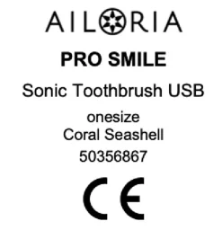 AILORIA Schallzahnbürste USB PRO SMILE Coral Outlet