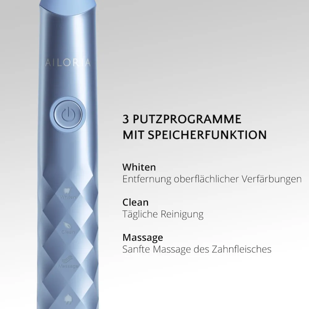AILORIA Sommer-Edition SHINE BRIGHT USB-Sonic Toothbrush blau