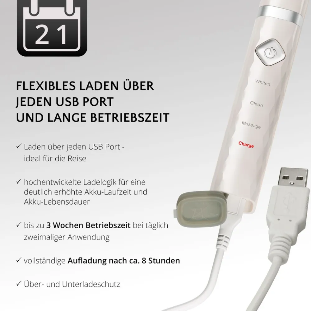 USB-Schallzahnbürste FLASH TRAVEL ^ AILORIA Discount