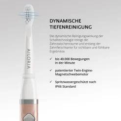 AILORIA USB-Schallzahnbürste FLASH TRAVEL roségold Sale