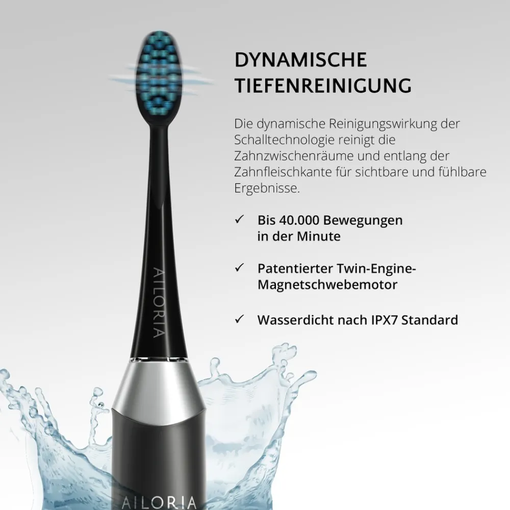 USB-Schallzahnbürste SHINE BRIGHT SET ^ AILORIA Hot