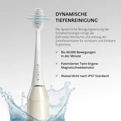 AILORIA USB-Schallzahnbürste SHINE BRIGHT weiß Hot