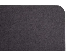 Akustik-Tischtrennwand -G75, Büro-Sichtschutz Schreibtisch Pinnwand, doppelwandig Stoff/Textil ~ 60x65cm braun-grau ^ MCW Online