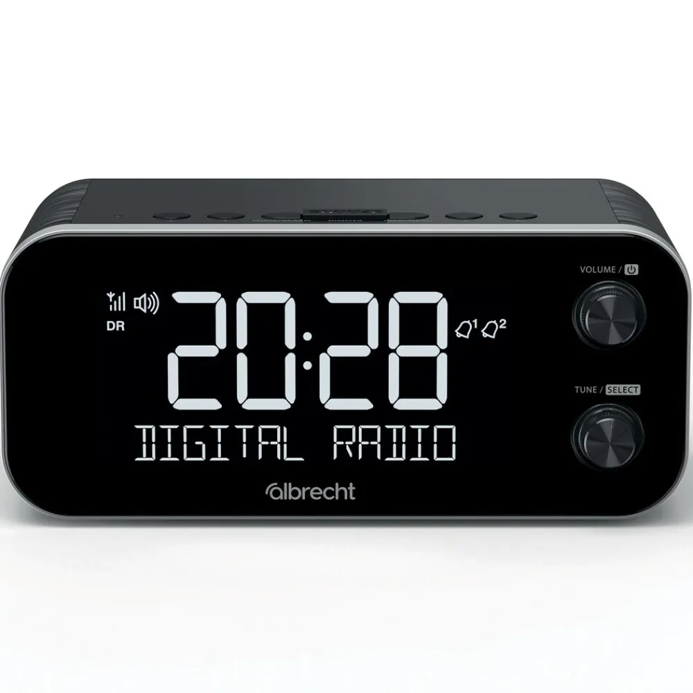 Albrecht DR 455 DAB+/UKW Radiowecker mit ASA Warnfunktion New