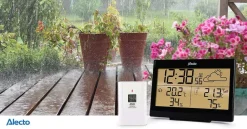 Alecto Wetterstation mit Funksensor Schwarz Online