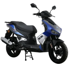 Alpha Motors Mofaroller Mustang FI 50 ccm 25 kmh EURO 5 blau-grau Online