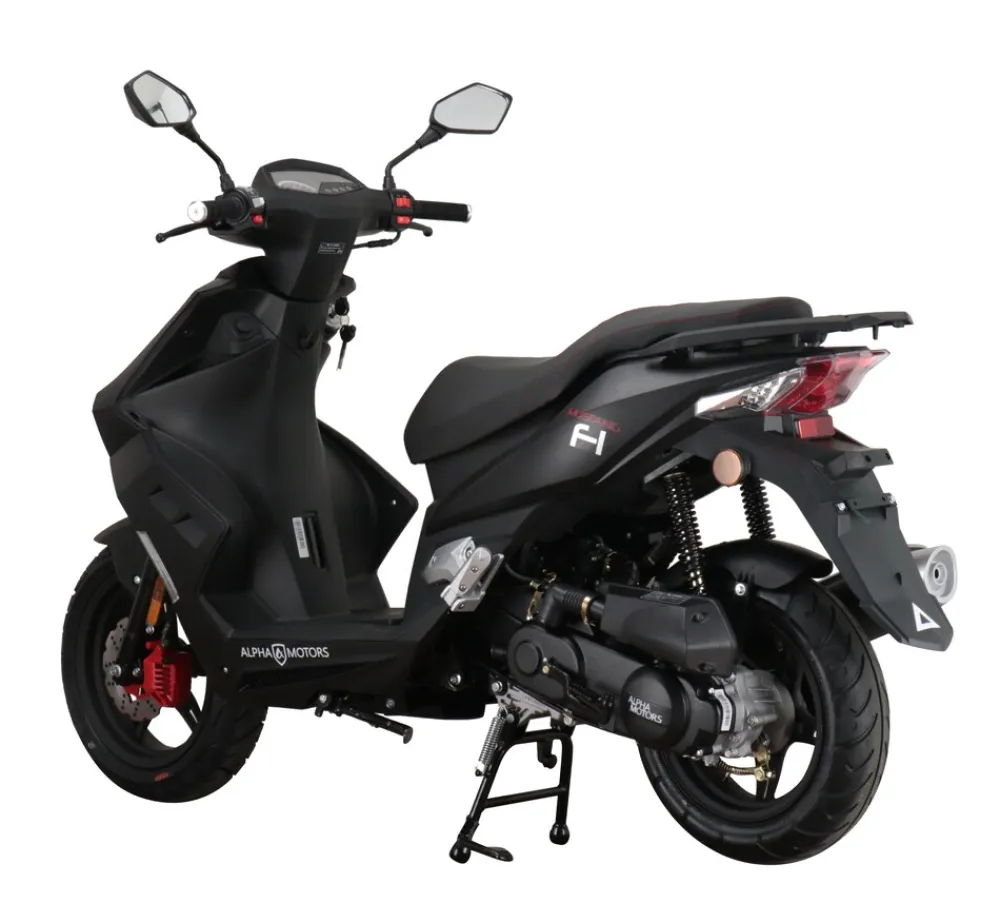 Alpha Motors Motorroller Mustang FI 50 ccm 45 kmh EURO 5 mattschwarz Outlet