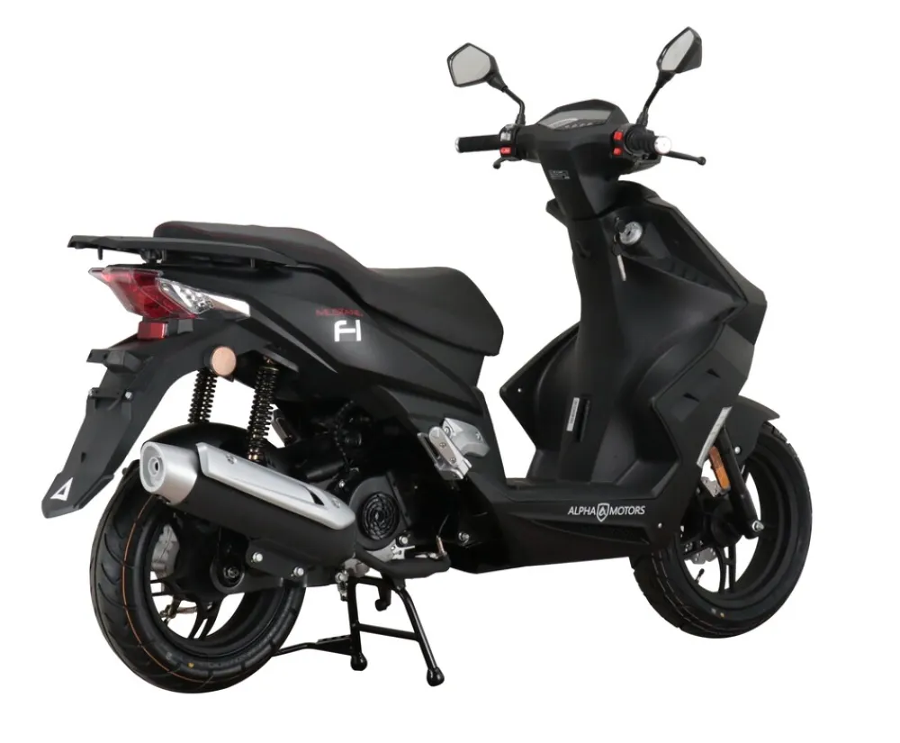 Alpha Motors Motorroller Mustang FI 50 ccm 45 kmh EURO 5 mattschwarz Outlet