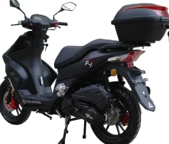 Motorroller Mustang FI 125 ccm 85 kmh EURO 5+ mattschwarz inkl. Topcase ^ Alpha Motors Outlet
