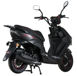 Alpha Motors Motorroller Speedstar 50 ccm 45 kmh EURO 5 mattschwarz Hot