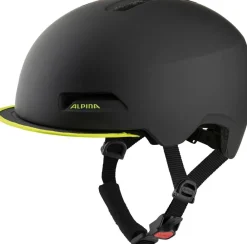 Alpina City-Helm Brooklyn schwarz/neongelb matt Discount