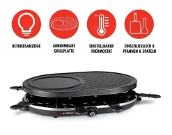 Alpina Raclettegrill, 1200 Watt, Schwarz New