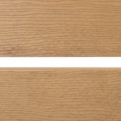 MCW Alu Mülltonnen-Zaun -K57, Erweiterungselement Mülltonnenverkleidung, Holzoptik erweiterbar 130x100x6cm ~ hellbraun Hot