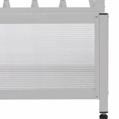 Alu-Rankgitter -G21, Scherengitter Rankhilfe Blumenkasten Pflanzkübel, Stahl 152x90x35cm ~ weiß ^ MCW Discount