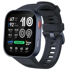 Amazfit Bip Max, Dark Blue Smartwatch (Herzfrequenzmessung, Schrittzähler)