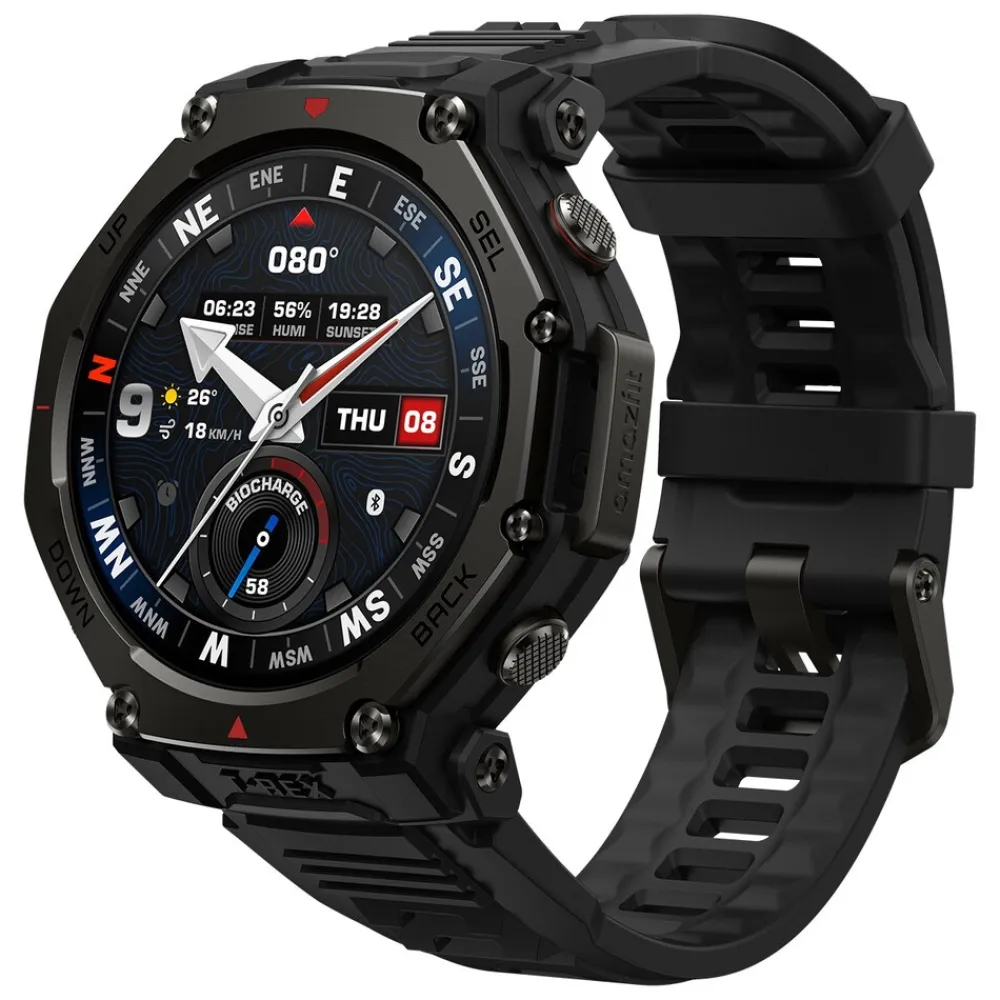 Amazfit T-Rex 3 Pro 48mm Smartwatch schwarz Discount