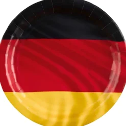 amscan - Deutschland - Pappteller (8er Set, 23cm) Teller Grillparty Party EM WM Hot