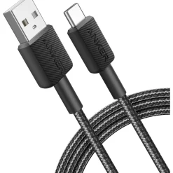 322 USB-A auf USB-C Kabel (180cm, Geflochten), Schwarz ^ ANKER Clearance