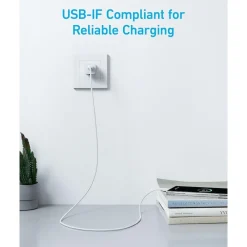 ANKER 322 USB-C auf USB-C Kabel (180cm, Geflochten), Weiß