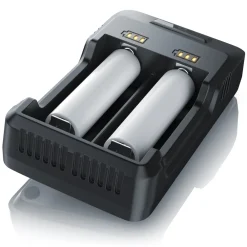 Aplic Batterie-Ladegerät 2000 mA, USB Akku Lader mit zwei Steckplätzen für Ni-MH / Ni-Cd / Li-ion Akkus Clearance