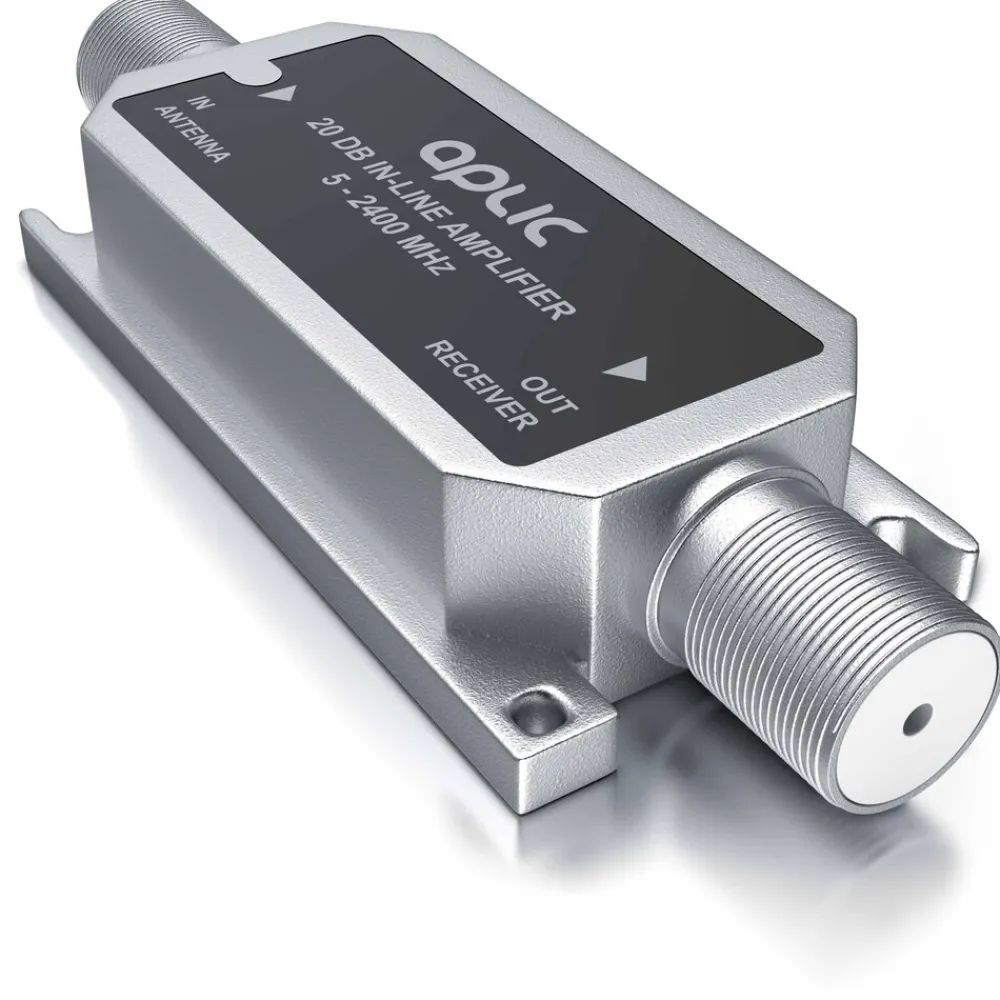 SAT Verstärker 20 dB Inlineverstärker / 5 MHz - 2400 MHz ^ Aplic New