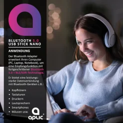 Aplic USB Bluetooth Stick 4.0 mit hoher Reichweite inklusive Treiber / Bluetooth Adapter Online
