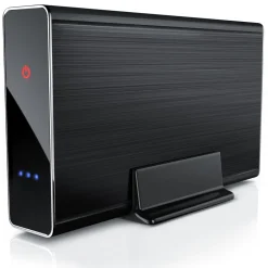 USB 3.0 Festplattengehäuse 3,5 Zoll extern - gebürstetes Aluminium - für SSD und HDD - SATA - UASP - Super Speed 5 Gbit s - Plug and Play ^ Aplic Clearance