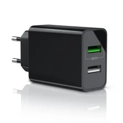 USB-Ladegerät 3000 mA, 2-Port, 30W, Quick Charge 3.0 (QC 3.0) Schnelladefunktion ^ Aplic Best