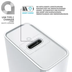 USB Typ C Ladegerät Netzteil mit Power Delivery - USB Charger - Schnellladefunktion - 30 Watt ^ Aplic Online