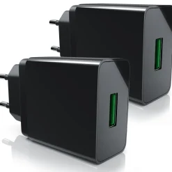 2x USB-Ladegerät (3000 mA, 2-tlg., Quick Charge 3.0 USB-Ladegerät 1x USB A QC 3.0 Port / max. 3A über QC) ^ Aplic Clearance