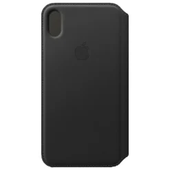Apple Leder Folio Case für iPhone XS Max MRX22ZM/A Handyhülle schwarz Sale