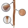 40 Holzpfosten für Staketenzaun 1,5m I Durchmesser 6-9cm I Zaunpfosten aus Haselnuss I Zaun-Pfahl ^ Aquagart