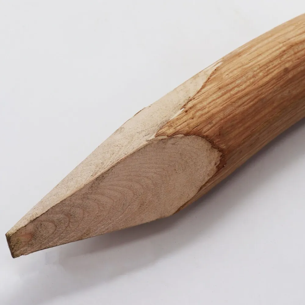 40 Holzpfosten für Staketenzaun 1,5m I Durchmesser 6-9cm I Zaunpfosten aus Haselnuss I Zaun-Pfahl ^ Aquagart