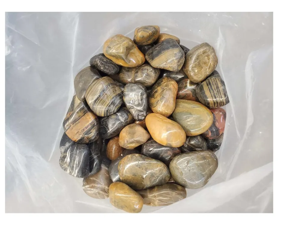 Aquagart 40kg Polierter Kiesel Glanzkies Flusskiesel Kieselsteine Gartenkies Zierkies # Online