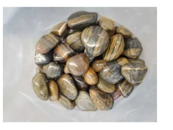 160kg Polierter Kiesel Glanzkies Flusskiesel Kieselsteine Gartenkies Zierkies # ^ Aquagart New