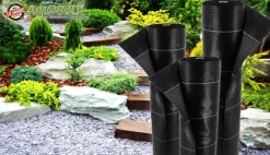 160m² Bodengewebe Unkrautfolie Mulchfolie 100g 1,65m breit ^ Aquagart Online