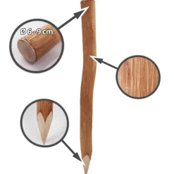 5m Komplett Set Staketenzaun 120cm hoch Lattenabstand 4-6cm mit 5 Holzpfosten 1,5m lang & Krampen ^ Aquagart New