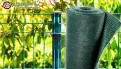 70m Schattiernetz Zaunblende Tennisblende Windschutznetz Sichtschutzzaun 150g 2m ^ Aquagart Discount