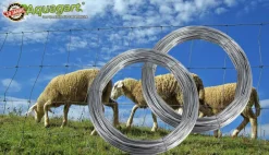 250m Spanndraht 3,0mm für Wildzaun Forstzaun Weidezaun Knotengeflecht ^ Aquagart Online