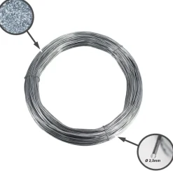 500m Spanndraht 2,5mm für Wildzaun Forstzaun Weidezaun ^ Aquagart Clearance