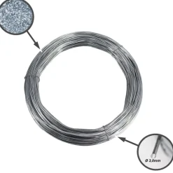 Aquagart 625m Spanndraht 3,0mm für Wildzaun Forstzaun Weidezaun Knotengeflecht