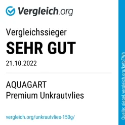 160m² Unkrautvlies Gartenvlies Mulchvlies Bodengewebe 150g 1m breit PES ^ Aquagart Online