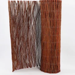 Weidenmatte 25m x 120 cm I Sichtschutzmatte aus Weiden Natürlicher Sichtschutz für Garten ^ Aquagart Best